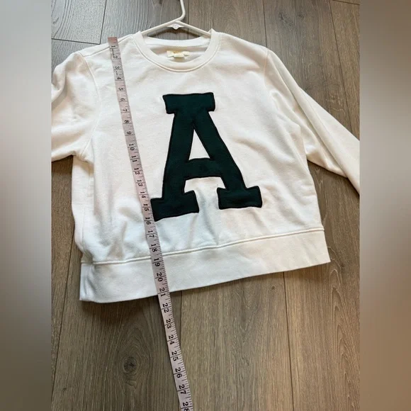 Anthropologie Maeve Crew Letter Sweatshirt - Picture 10 of 11